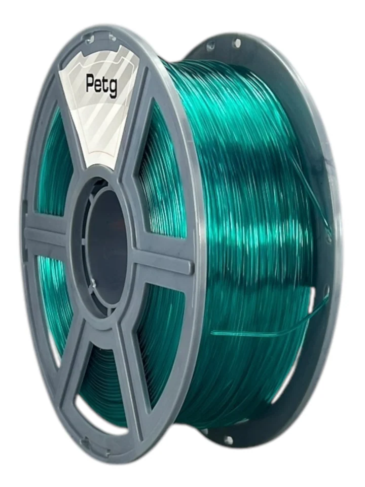 Пластик PETG НИТ для 3D принтера, Бирюзовый прозрачный, 1 кг