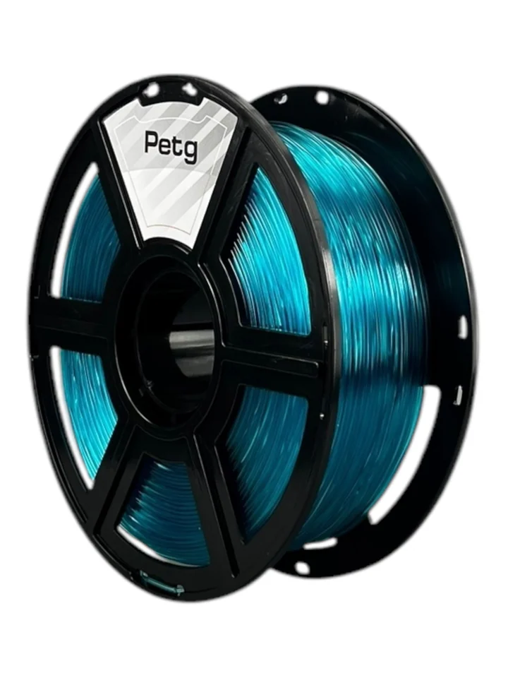 Пластик PETG НИТ для 3D принтера, Синий прозрачный, 1 кг