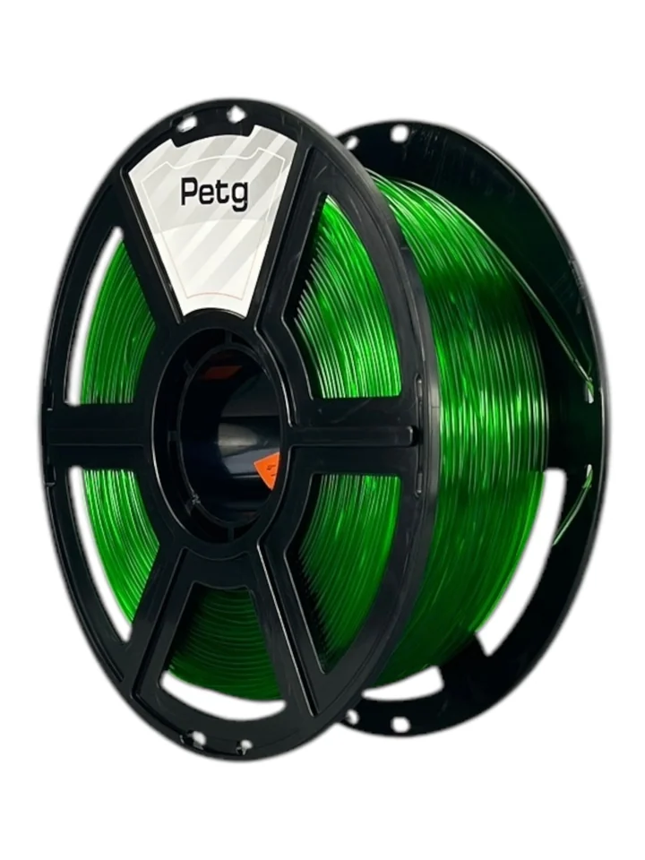 Пластик PETG НИТ для 3D принтера, Зелёный прозрачный, 1 кг