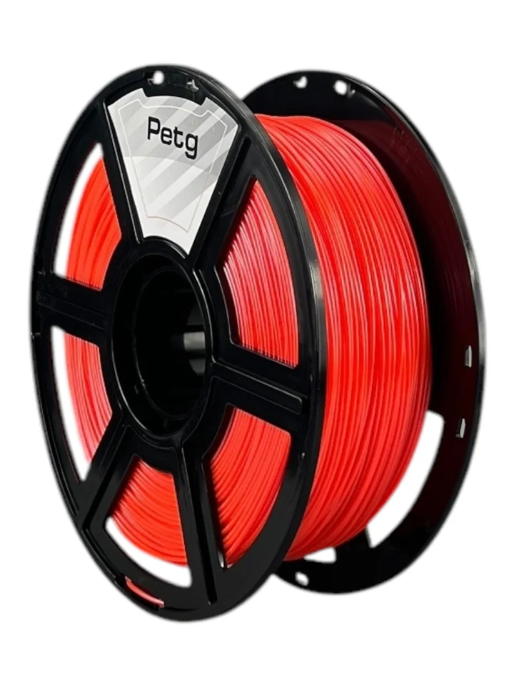 Пластик PETG НИТ для 3D принтера, Оранжевый флуоресцентный перламутровый, 1 кг
