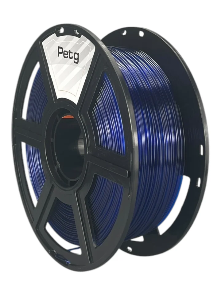 Пластик PETG НИТ для 3D принтера, Синий прозрачный, 1 кг
